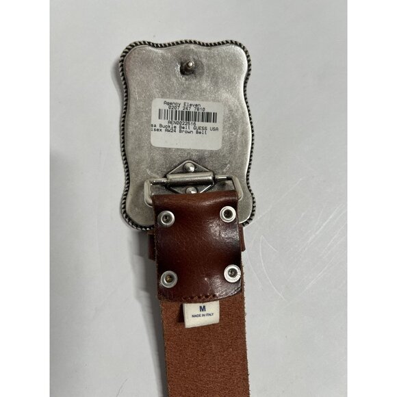 GUESS USA Genuine Leather Belt in Brown - Picture 5 of 6